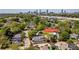 Aerial view of a home located at 1076 Manigault Street with the skyline in the background at 1076 Manigault Se St, Atlanta, GA 30316