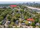 Aerial view of 1076 Manigault Street and Eastside Beltline in the distance at 1076 Manigault Se St, Atlanta, GA 30316