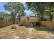Large backyard with new deck, stairs, and wooden fence at 1189 Gardenia Nw St, Atlanta, GA 30314