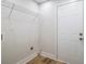 Laundry room featuring modern white door and washer hookups at 1189 Gardenia Nw St, Atlanta, GA 30314