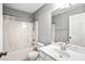 Functional bathroom with a shower-tub combo, toilet, and single sink at 4606 Liberty Square Dr, Acworth, GA 30101