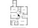 Detailed second floor plan featuring multiple bedrooms, bathrooms, and walk-in closets at 4606 Liberty Square Dr, Acworth, GA 30101