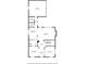 Detailed first floor plan showing the kitchen, living room, dining room, garage and primary bedroom suite at 4606 Liberty Square Dr, Acworth, GA 30101