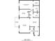 Detailed floor plan of the house highlighting the layout of the bedrooms, living room, and kitchen at 6851 Roswell Rd # A21, Sandy Springs, GA 30328