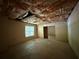 Unfinished basement with window, exposed ceiling, and walk out access at 6893 Spring Valley Ct, Douglasville, GA 30135