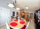 Bright breakfast nook area, featuring stainless steel appliances and a functional kitchen island at 1412 Brighton Pl, Loganville, GA 30052