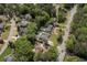 Overview of a charming home, private pool, and lush trees in a lovely residential neighborhood at 5641 Roberts Dr, Dunwoody, GA 30338
