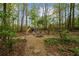 A cozy backyard fire pit area with seating, perfect for outdoor gatherings and relaxation on the property at 1410 Daley Ridge Ct, Lawrenceville, GA 30045
