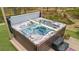 Enjoy this backyard hot tub, a luxurious amenity that offers relaxation and comfort on the property at 1410 Daley Ridge Ct, Lawrenceville, GA 30045