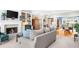 Inviting living room with fireplace and an adjacent dining room at 1410 Daley Ridge Ct, Lawrenceville, GA 30045