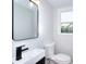 Updated half bathroom with new mirror and sink at 2538 Three Bars Drive, Grayson, GA 30017