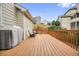 Spacious backyard wooden deck overlooking the neighborhood at 603 Redcoat Cir, Canton, GA 30114