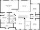 Second floorplan with primary bedroom and bath, laundry room, walk in closet, Gathering room and bedrooms at 603 Redcoat Cir, Canton, GA 30114
