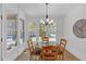 Bright breakfast nook with tiled floors and surrounded by windows overlooking the yard at 866 Coopers Ridge Sw Path, Grayson, GA 30017