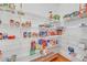 Walk-in pantry with custom shelving providing ample storage space for food and household items at 866 Coopers Ridge Sw Path, Grayson, GA 30017