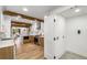Bright and open kitchen showcasing stainless steel appliances and access to a living area at 1377 Dorothy Se Dr, Decatur, GA 30030