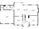 Detailed floor plan showing the layout of the first floor with kitchen, living room, and office spaces at 1459 Harris Rd, Lawrenceville, GA 30043