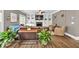 Spacious living room featuring a fireplace, built-in shelving, and stylish decor accents at 1459 Harris Rd, Lawrenceville, GA 30043