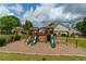 A wide shot of the Crabapple Swim & Tennis Community Association playground at 1265 Birchwood Ln, Roswell, GA 30076