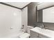 Bathroom with a tub-shower combo and a vanity with a sink at 3183 Robinwood Trl, Decatur, GA 30034