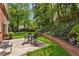 Outdoor patio area perfect for entertaining and relaxing in a lush, green backyard at 3380 E Wood Valley Rd, Atlanta, GA 30327