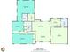 Detailed floor plan showcasing layout with dimensions for bedrooms, kitchen, living areas, and garage at 4164 Weston Dr, Powder Springs, GA 30127