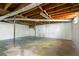 Spacious unfinished basement presents a blank canvas to create your dream space, with exposed wood ceiling at 2307 Woodridge Dr, Marietta, GA 30066