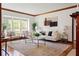 Bright living room with large windows, a comfortable sofa, and modern decor at 479 Shannon Sw Dr, Atlanta, GA 30310
