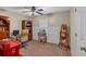 Bedroom with desk, computer, and neutral carpet and walls at 27 Friendship Rd, Euharlee, GA 30145