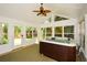 Relaxing sunroom features a hot tub, surrounded by large windows and natural light at 3239 Rose Petal Ln, Powder Springs, GA 30127