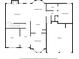 Detailed first floor plan showcasing the layout of the living room, kitchen, and dining room at 4689 Shire Dr, Lithonia, GA 30038