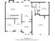 Detailed first floor plan showcasing the layout of the living room, kitchen, and dining room at 4689 Shire Dr, Lithonia, GA 30038