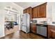 Well-equipped kitchen with stainless steel appliances, granite countertops, and ample cabinetry for convenient storage at 4689 Shire Dr, Lithonia, GA 30038