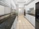 Well-maintained kitchen with sleek black appliances, dark counters, and ample white cabinetry at 1704 Golf Link Dr, Stone Mountain, GA 30088