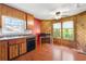 Bright kitchen nook area with built-in countertops and large windows for natural light and scenic views at 3923 Lookout Point Dr, Marietta, GA 30066