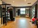 Well-equipped gym including weights, a punching bag, climbing wall and exercise equipment at 795 Hammond Dr # 1908, Atlanta, GA 30328