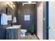 Bathroom featuring a sleek vanity, unique lighting, and shower at 195 Arizona Ne Ave # 203, Atlanta, GA 30307