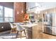 Modern kitchen featuring stainless steel appliances and a marble countertop island at 195 Arizona Ne Ave # 203, Atlanta, GA 30307