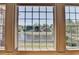 Picturesque view of the lake from the home's window at 870 Longstone Lndg, Alpharetta, GA 30022