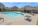 Sparkling community pool with seating areas, perfect for relaxation and recreation at 518 Coral St, Marietta, GA 30064