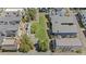 Aerial view of a modern community featuring homes, landscaping and outdoor seating at 127 Ravenhurst Dr, Fayetteville, GA 30214