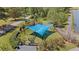 Aerial shot of a shaded play area with seating and landscaping in a community setting at 127 Ravenhurst Dr, Fayetteville, GA 30214