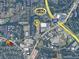 This aerial view highlights the proximity to City of Decatur, Avondale Estates, and Interstate 285 at 3409 Catalan Aly, Decatur, GA 30032