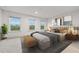 Comfortable main bedroom filled with lots of light and calming neutral decor at 3409 Catalan Aly, Decatur, GA 30032