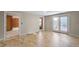 Finished basement with multiple doors, including access to the backyard via French doors at 1268 Windsor Glen Dr, Douglasville, GA 30134
