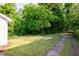 Large backyard with mature trees and landscaping at 1575 Linda Sw Way, Atlanta, GA 30310