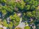 Aerial view of the property and neighborhood with tree coverage at 5223 Hollyfield Dr, Stone Mountain, GA 30088