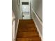 Stairs leading to a stacked washer and dryer at 3082 Revere Ct, Atlanta, GA 30340