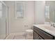 Modern bathroom with a glass shower, and stylish vanity at 2100 Baywood Sw Blvd, Austell, GA 30106