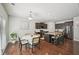 Modern kitchen with granite countertops, stainless steel appliances, and an island with barstool seating at 2100 Baywood Sw Blvd, Austell, GA 30106